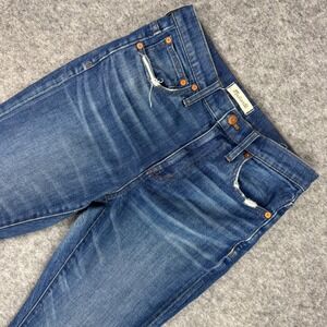 Madewell The High Rise Slim Boyjean Women Blue Denim Jeans Size 25